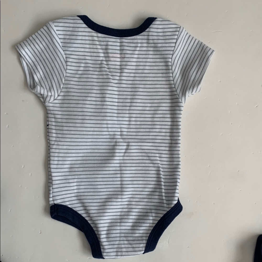 Disney Mickey Mouse Baby One Piece Set - Blue and White 3-6 Months - Picture 8 of 12